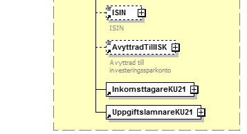 Avdragen preliminär skatt 001 AvdragenSkatt 0-1 Belopp10 Inkomstår 203 Inkomstar 1 Inkomstar Borttag 205 Borttag 0-1 Kryss 055 FK205 får bara finnas om alla fältkoder förutom Fk201, Fk203, Fk570,