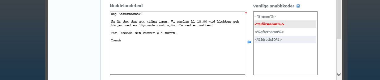 Vill du att man ska kunna svara på e-postmeddelandet men att det ska gå till en annan adress än avsändaradressen så klicka i rutan framför Använd svarsadress och fyll i önskad adress. Fyll i Ämne.