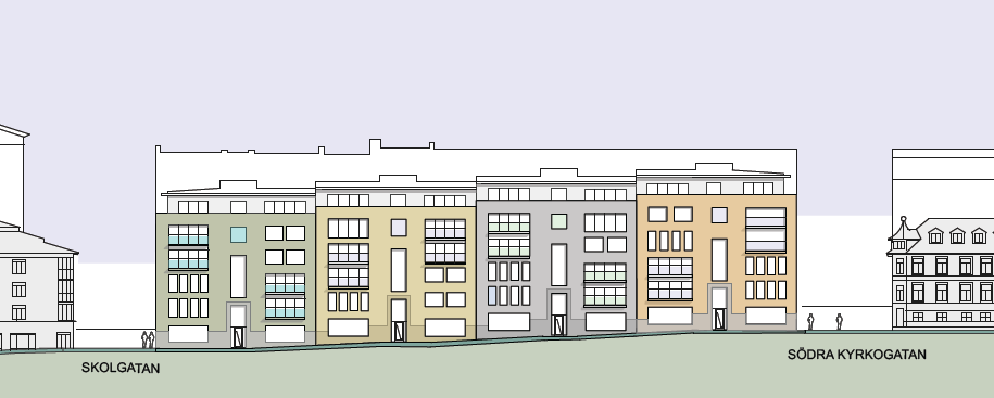 Rapport nummer: 2014-119 r03 rev01 Revideringsdatum:2016-05-18 Kvarteret Hugin, Borås Trafikbullerutredning för ny detaljplan Bild: Kvarteret Hugin, vy mot väster genom Sandgärdsgatan och