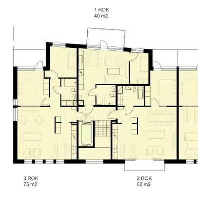 Sida 11 (12) Riktvärdet om 55 dba ekvivalent ljudnivå innehålls Avstegsfall innehålls genom att hälften av bostadsrummen får tillgång till ljuddämpad