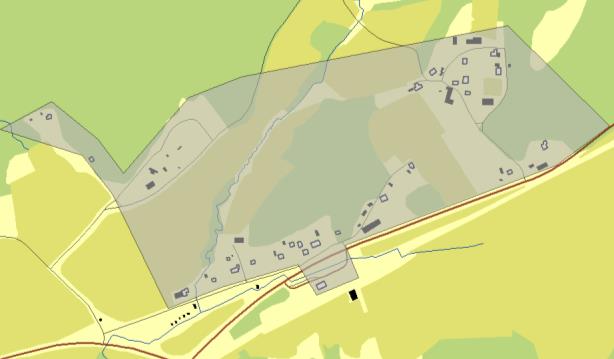 Området planeras fortsätta ha enskild försörjning, men statusen på befintliga enskilda avlopp behöver utredas. Relativt goda förutsättningar för anläggning av enskilt avlopp.