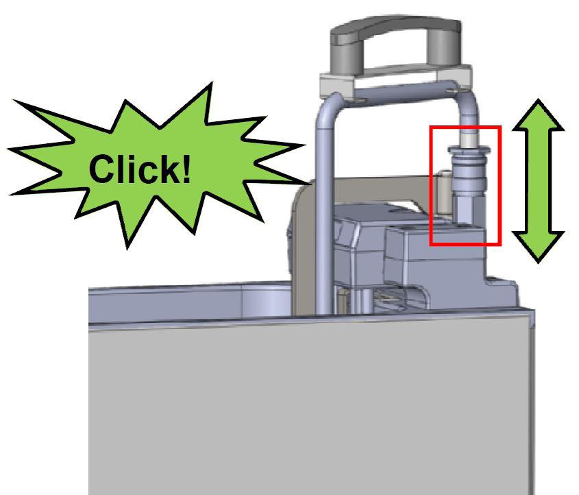 C) Anslut utloppsröret till filtreringspumpens utlopp. D) Starta pumpen med hjälp av timern som finns bakom apparatens dörr (framför dörren på EVO250 modellen).