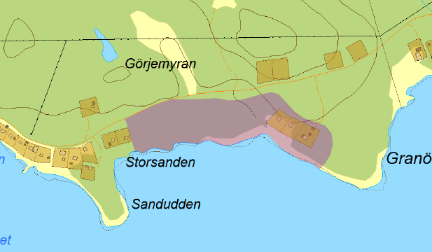 Strandskydd i Umeåregionen Strandskydd i Umeåregionen (2013), pekar ut Granöudden som ett område lämpligt för landsbygdsutveckling i strandnära lägen.