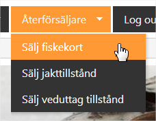 Välj en eller flera Fiskekort i rullgardinslistan Titel, välj ett eller flera områden i rullgardinslistan Område.