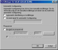 Kontrollera proxy-inställningarna av din webbläsare Är din webbläsare inställd för att använda proxy-servrar, kan du få problem med att komma åt de inbyggda sidorna i din Internet Gate.
