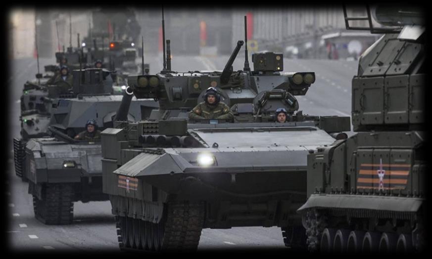 De första fordonsvarianterna i Armatafamiljen visades för allmänheten i 2015 i Moskva under Segerparaden den 9 maj T-14 MBT och T-15 IFV (totalt 32 fordon) Armata har varit under konstruktion och