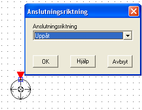 262 Elwin användarehandbok 10.22.43Redigera plintsymbol Till en plintsymbol är det möjligt att placera flera anslutningar i alla fyra riktningarna, dock delar alla anslutningar samma anslutningstext.