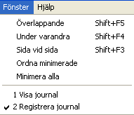 Kokontrollen på PC 24 5.6 Moduler Alla programmoduler kan startas inifrån varandra.