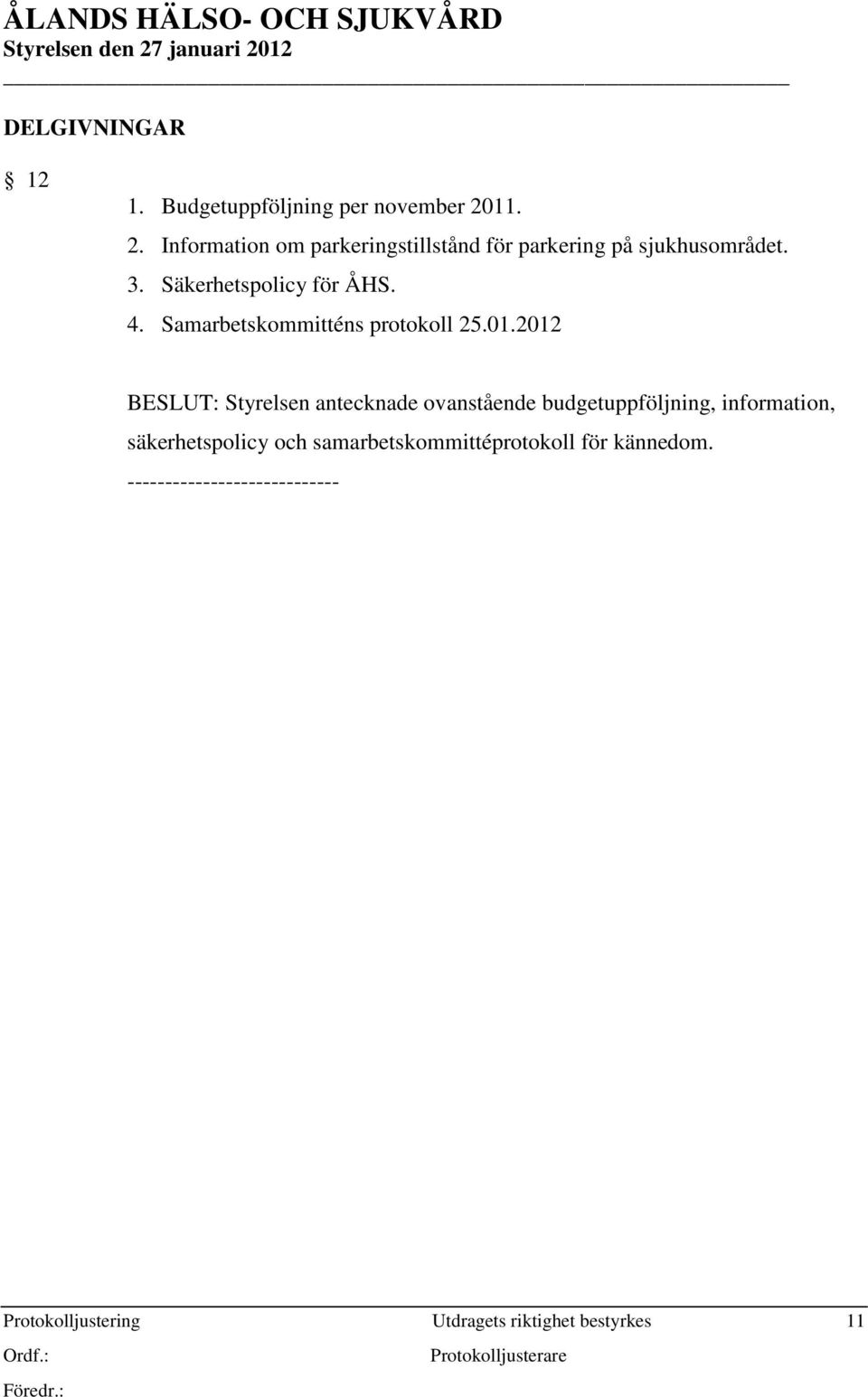 4. Samarbetskommitténs protokoll 25.01.