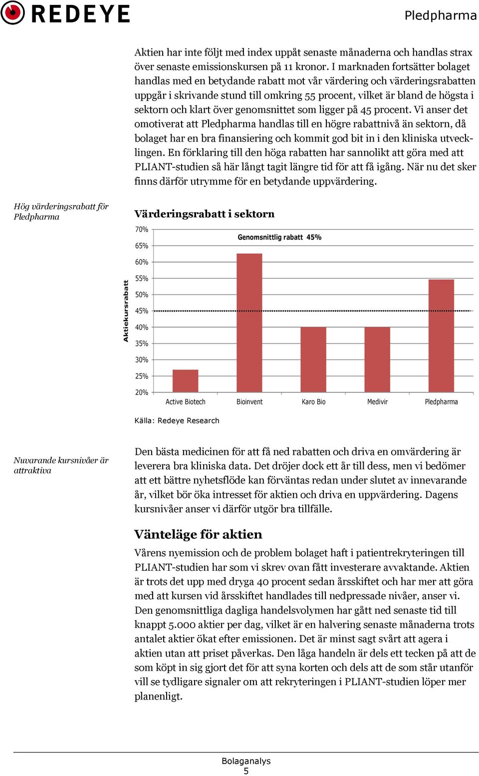 över genomsnittet som ligger på 45 procent.