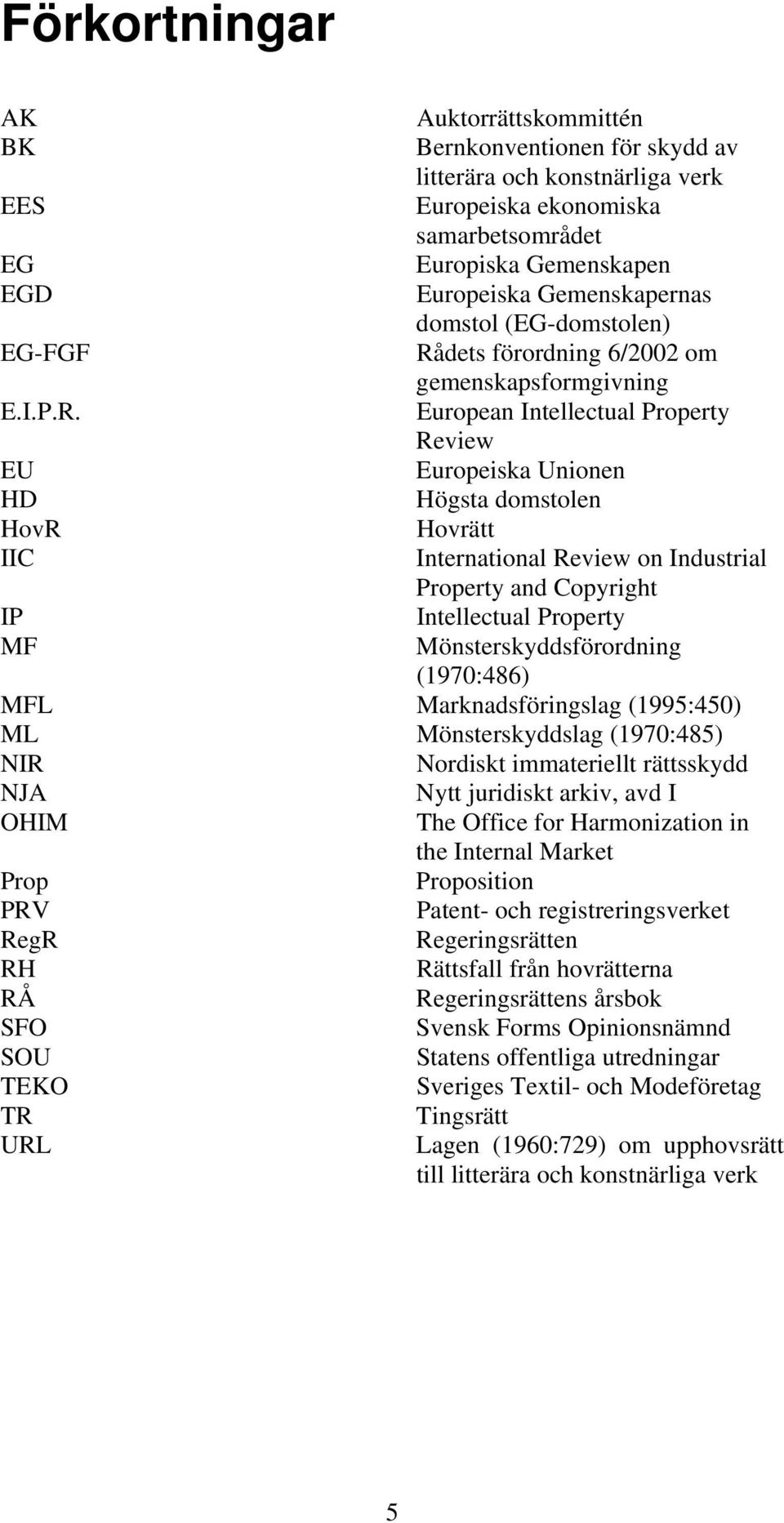 dets förordning 6/2002 om gemenskapsformgivning E.I.P.R.