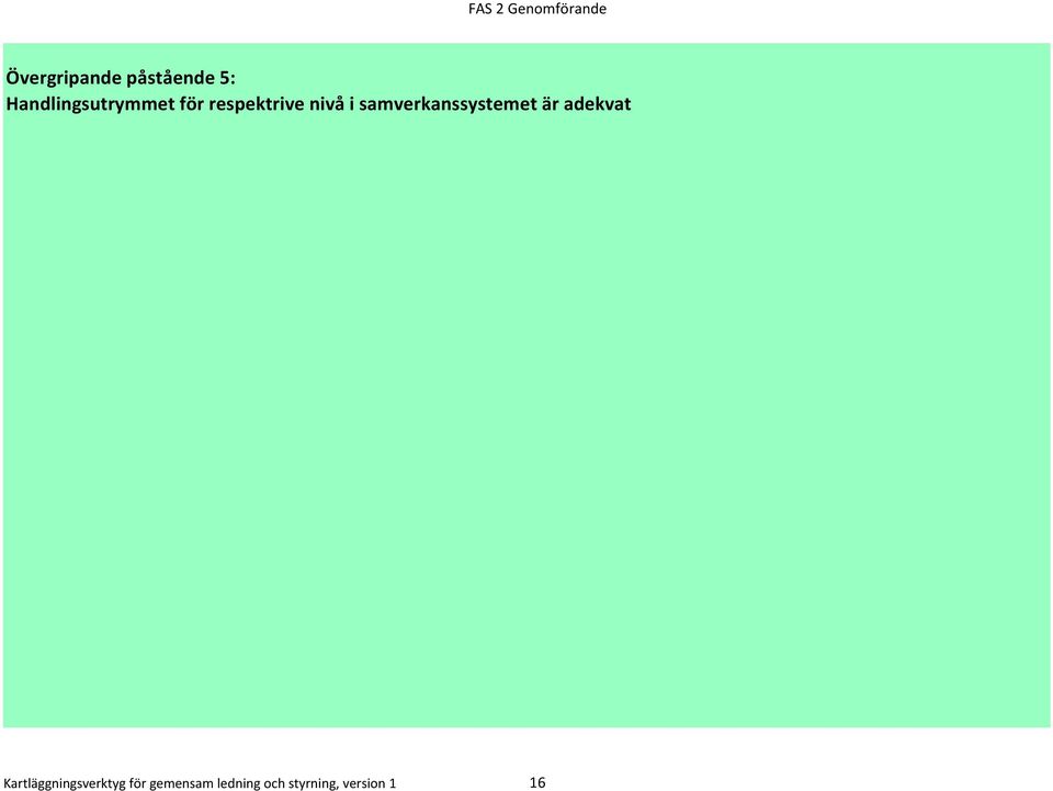 samverkanssystemet är adekvat