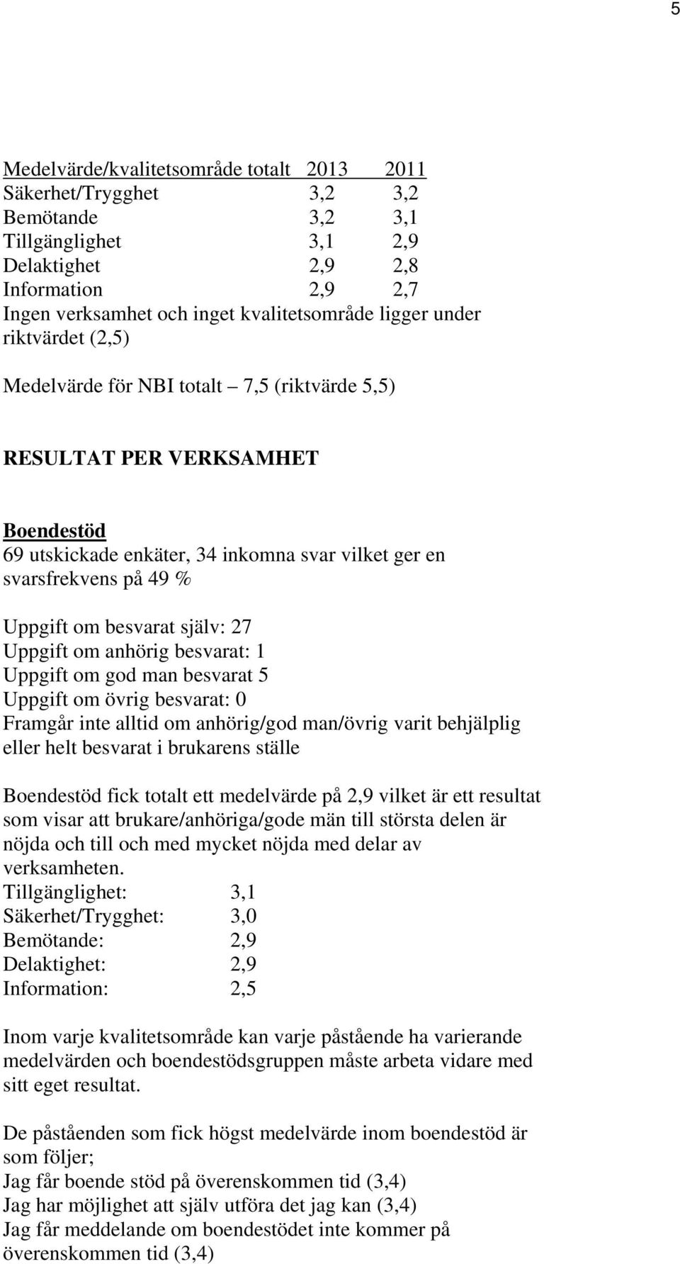 besvarat själv: 27 Uppgift om anhörig besvarat: 1 Uppgift om god man besvarat 5 Uppgift om övrig besvarat: 0 Framgår inte alltid om anhörig/god man/övrig varit behjälplig eller helt besvarat i