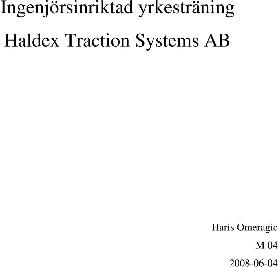 Traction Systems AB