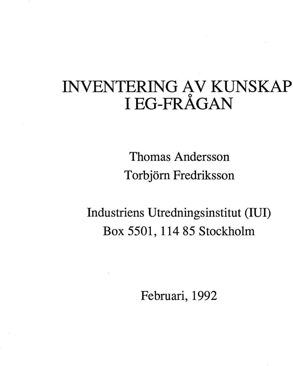 Fredriksson Industriens