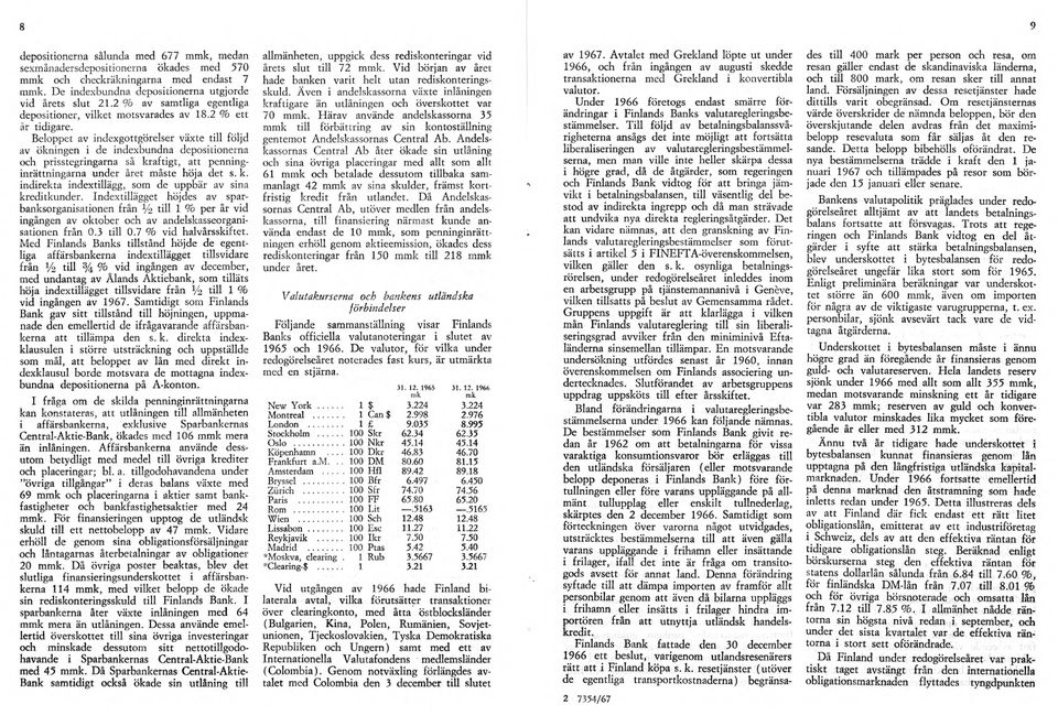 Beloppet av indexgottgörelser växte till följd av ökningen i de indexbundna depositionerna och prisstegringarna så kraftigt, att penninginrättningarna under året måste höja det s. k. indirekta indextillägg, som de uppbär av sina kreditkunder.