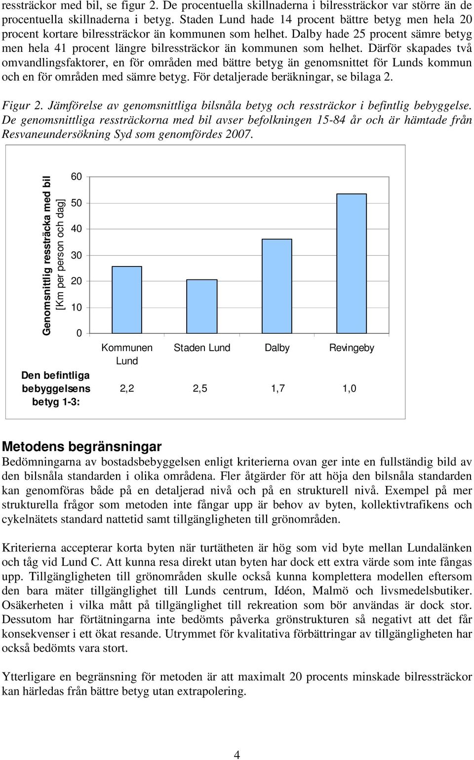 Dalby hade 25 procent sämre betyg men hela 41 procent längre bilressträckor än kommunen som helhet.