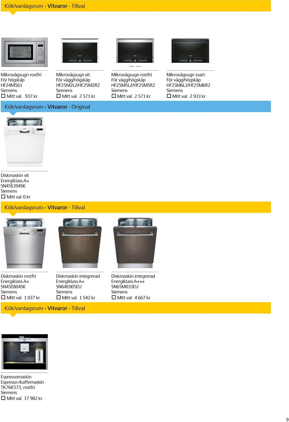 Energiklass A+ SN45E204SK Mitt val 0 kr Kök/vardagsrum - Vitvaror - Tillval Diskmaskin rostfri Energiklass A+ SN45E804SK Mitt val 1 037 kr Diskmaskin integrerad Energiklass A+ SN64E005EU