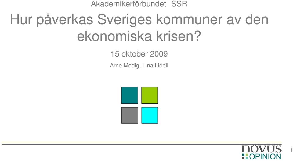 den ekonomiska krisen?