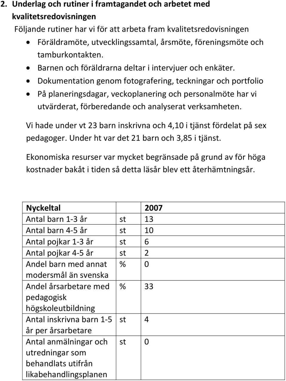 Dokumentation genom fotografering, teckningar och portfolio På planeringsdagar, veckoplanering och personalmöte har vi utvärderat, förberedande och analyserat verksamheten.