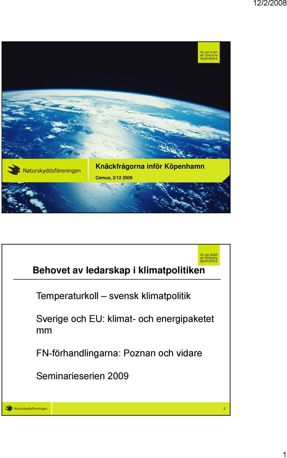 klimatpolitik Sverige och EU: klimat- och energipaketet