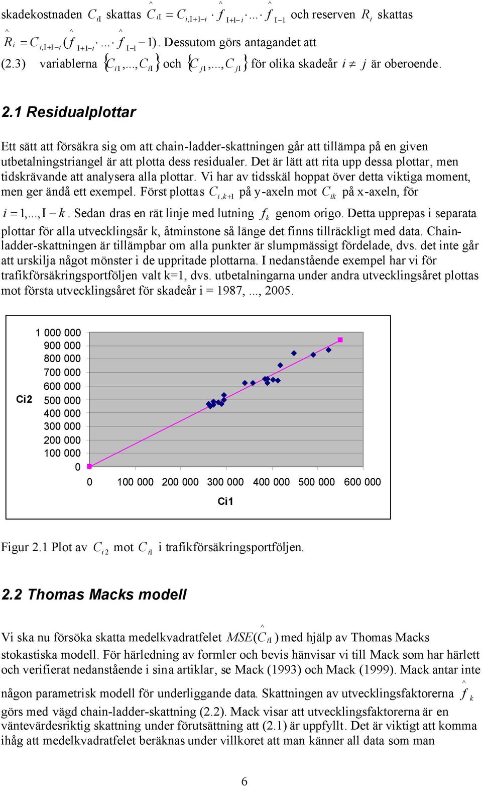 Det är lätt att rta upp dessa plottar, men tdsrävande att analysera alla plottar. V har av tdssäl hoppat över detta vtga moment, men ger ändå ett exempel.