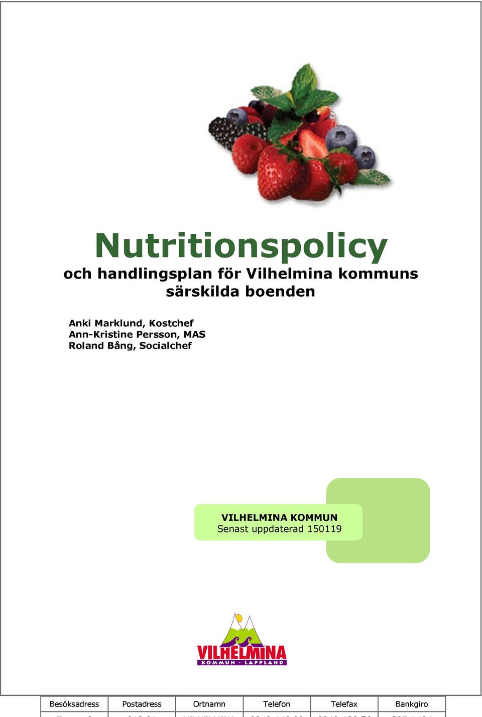 Marklund, Kostchef Ann-Kristine Persson, MAS