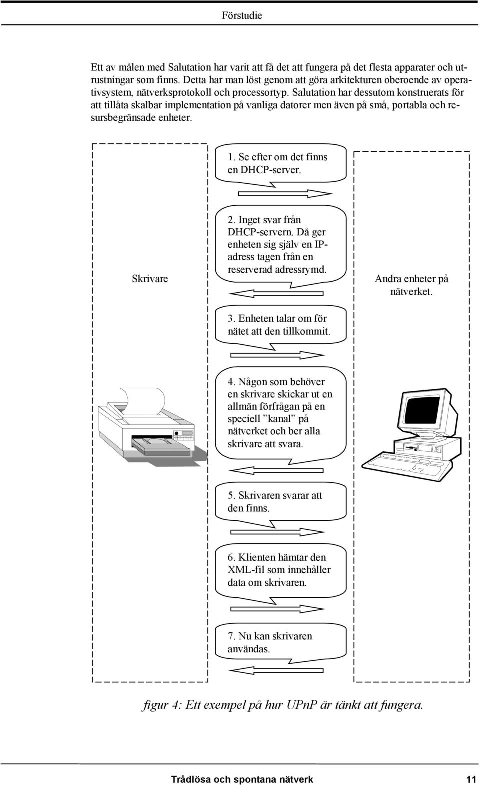 Salutation har dessutom konstruerats för att tillåta skalbar implementation på vanliga datorer men även på små, portabla och resursbegränsade enheter. 1. Se efter om det finns en DHCP-server.