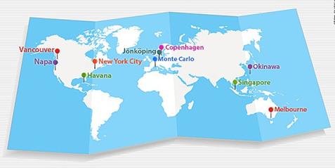 Green areas Healthy food Excellent public transport According to