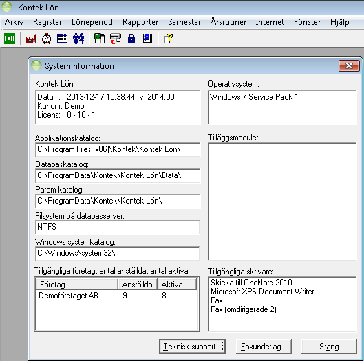 Installation av Kontek Lön vid datorbyte 4 (10) Windows Vista, 7, 8 och 10 För att identifiera var databasen ligger finns det två alternativ.