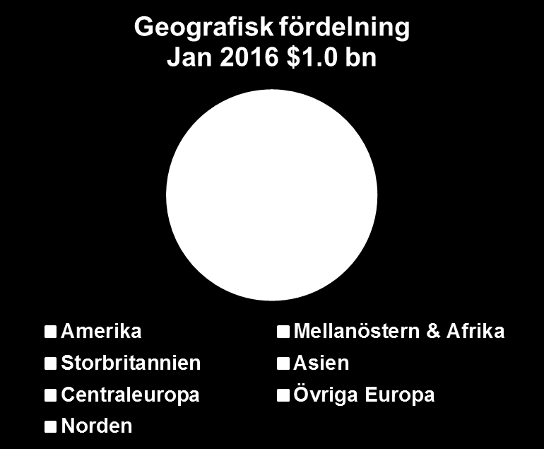 Investerarfördelning, USD benchmark www.