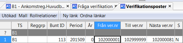 Dokumentet läggs till i sökvägen, välj spara Nu ligger det bifogade dokumentet som underlag till verifikationen i Huvudbokstransaktioner-övriga dokument.