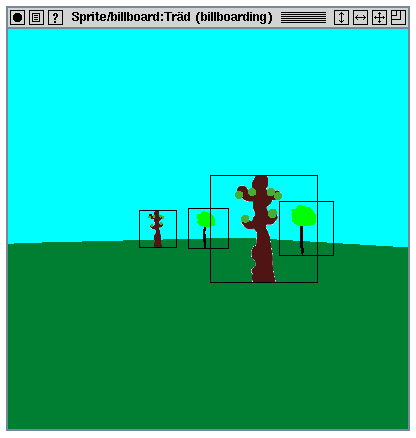 Mera OpenGL: Billboarding 1(6) Betrakta följande bild hämtad från DirectX SDK 9.0 och körd på en föga märkvärdig PC. Man kan röra sig i scenen i realtid. Hur går det till?