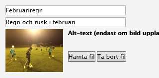 Använd en bild (ladda upp och välj) 1. Uppgift: Ladda upp en ny bild och välj att använda den 2. Förutsättningarna för att genomföra detta är: Du har loggat in på IdrottOnline.