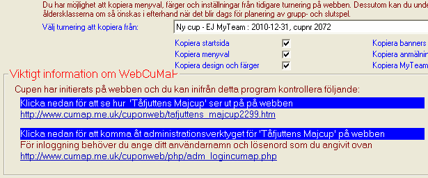 Planering av egen cup : Anmälningsfasen Sid 6 Efter en knapp