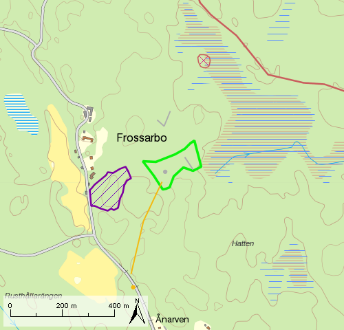 FROSSARBO 1:1 Demotest -1-13812 Koordinater (mittpunkt N 6667,8 Ö 635446,8) Ur Skogsstyrelsens register Avverkat Natura 2 habitat Ärende Natura 2 fågel Nyckelbiotop Nationalpark Naturvärde Rennäring