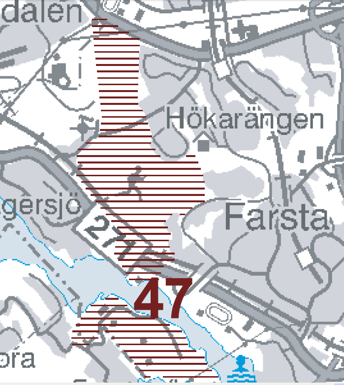 Planförslaget är oförenligt med åtagande om naturreservatsbildning av Fagersjöskogen Länsstyrelsen i Stockholms läns program Aldrig långt till naturen gäller formellt fortfarande i kommuner som inte