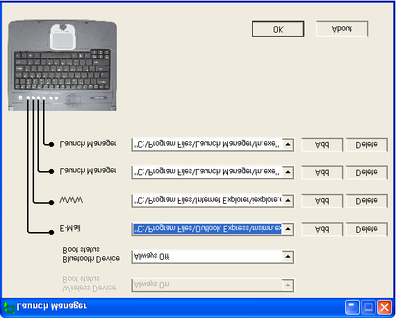 57 Systemprogramvara Din dator kommer förladdad med följande programvara: Microsoft Windows operativsystem. Hårdvara för inställningar i BIOS setup. Systemverktyg, drivrutiner och programvara.