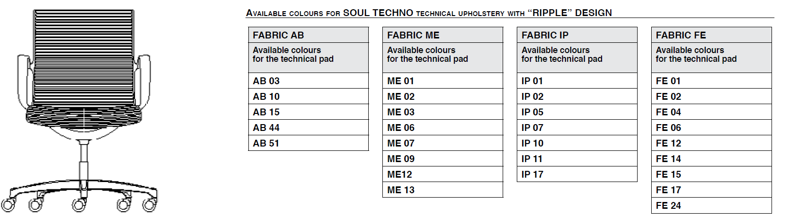SOUL tygval vid tygmembran TECHNO Se i