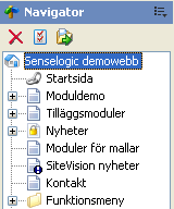 2.2.1 Kortkommandon i SiteVision I SiteVision finns följande generella kortkommandon i redigeringsläget: I Navigatorn: CTRL-SHIFT-N CTRL-SHIFT-M CTRL-SHIFT-F CTRL-SHIFT-B Gå till Gå till Gå till Gå