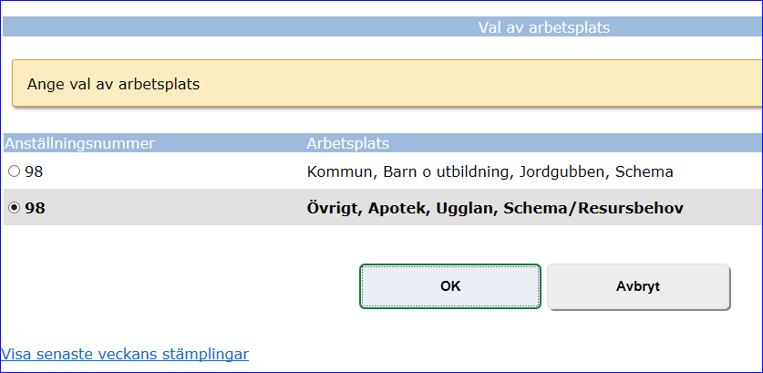 Användare Om du har behörighet lägga upp dig själv som ny användare, så kan du klicka på valet Användare.