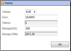 Klicka på ett datum i kalendern. Datumet läggs då direkt in i datumfältet. Skriva in datumet direkt i datumfältet utan att använda kalendern.