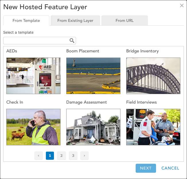 Feature Layer Mallar för Collector Mallar för creating new feature Lager Use directly or fine tune them with the map