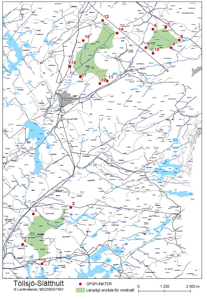 (Karta från Bollebygds kommun) VÅRRÄKNING 21 Slätthult Töllsjö Stenkulla Figur 2.