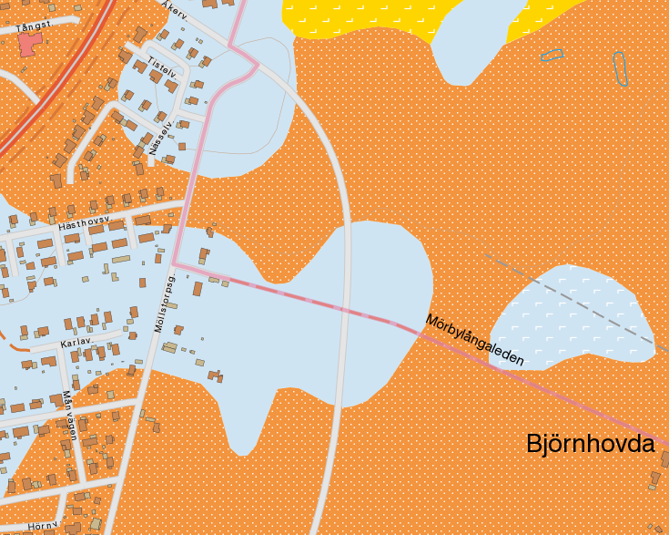 2 Förutsättningar 2.1 Planprogram Planprogrammets syfte är att möjliggöra byggande av flerbostadshus, bereda för verksamheter, skola och enbostadshus.