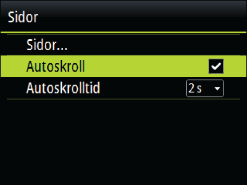 3 Sidor Triton² innehåller 16 fördefinierade datasidor. Utöver dessa sidor finns det 13 mallsidor som kan användas för att skapa användardefinierade sidor.