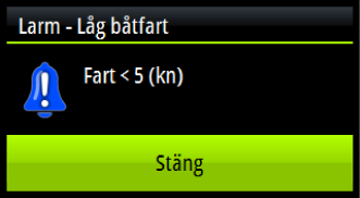 7 Larm Systemet söker kontinuerligt efter farliga situationer och systemfel när systemet är igång. Larmsystemet kan aktiveras om larminställningar överskrids.