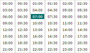 3 Markera de veckodagar som ska inkluderas i rapporten.