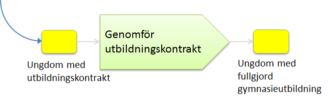 Användarstöd 2 Process för hantering av utbildningskontrakt Studier och eventuella övriga aktiviteter i utbildningskontraktet påbörjas.