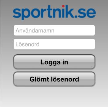 Android / Iphone Steg 1: Sportnik Ladda ner Sportnik appen: Android eller Iphone Steg 2: Logga in Om ni har ni tappat bort era